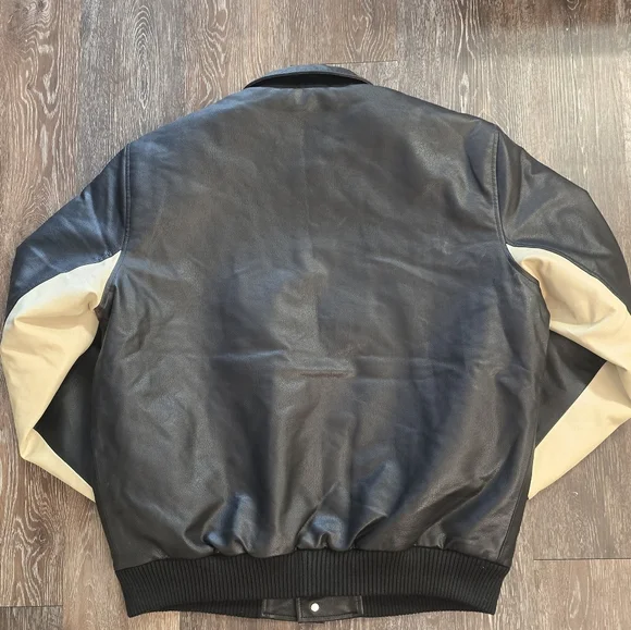 Ice Cold Records Faux Leather Jacket - Men’s XL